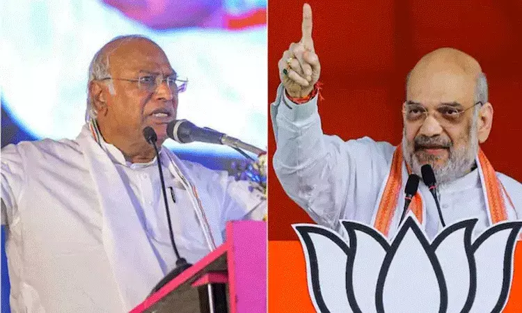 కాంగ్రెస్ అధ్యక్షుడు మల్లికార్జున్ ఖర్గేపై అమిత్ షా తీవ్ర ఆగ్రహం
