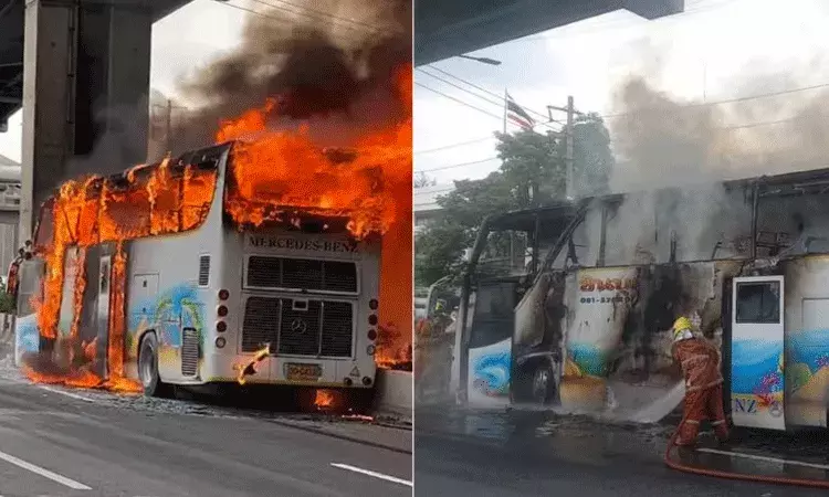 Thailand: స్కూల్ బస్సులో మంటలు.. 25 మంది విద్యార్థులు మృతి