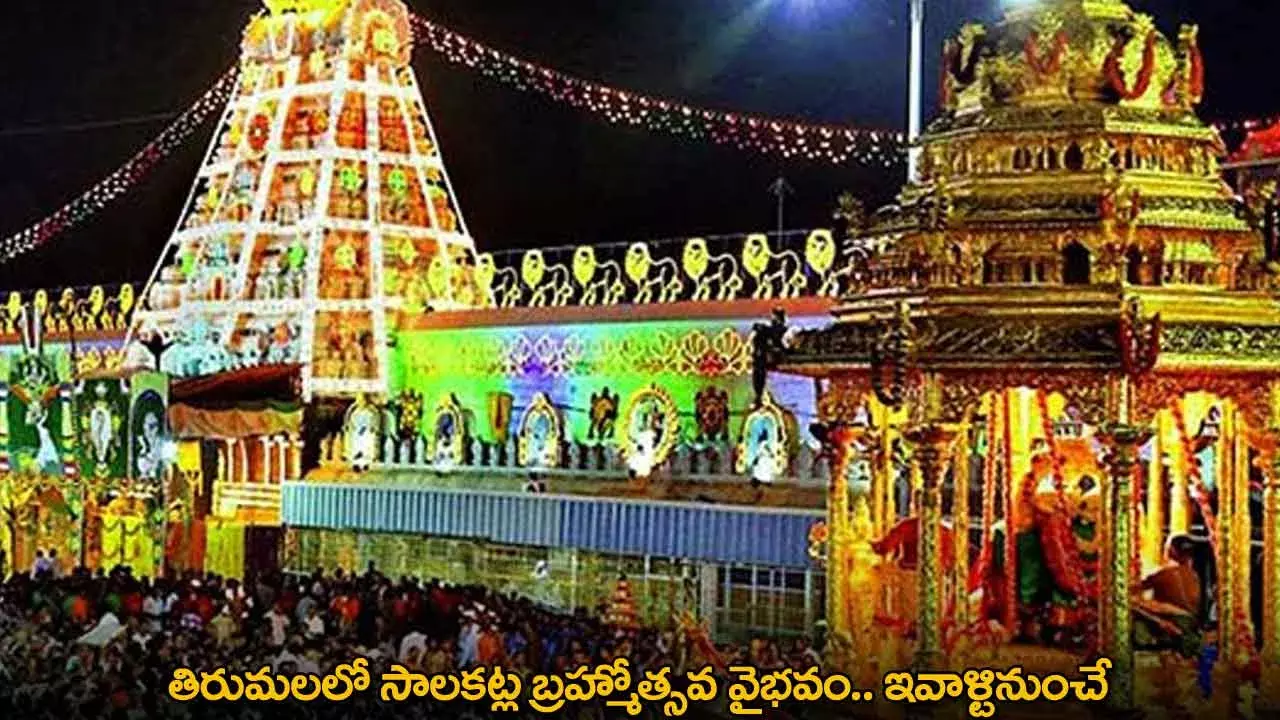 TTD : తిరుమలలో సాలకట్ల బ్రహ్మోత్సవ వైభవం.. ఇవాళ్టినుంచే