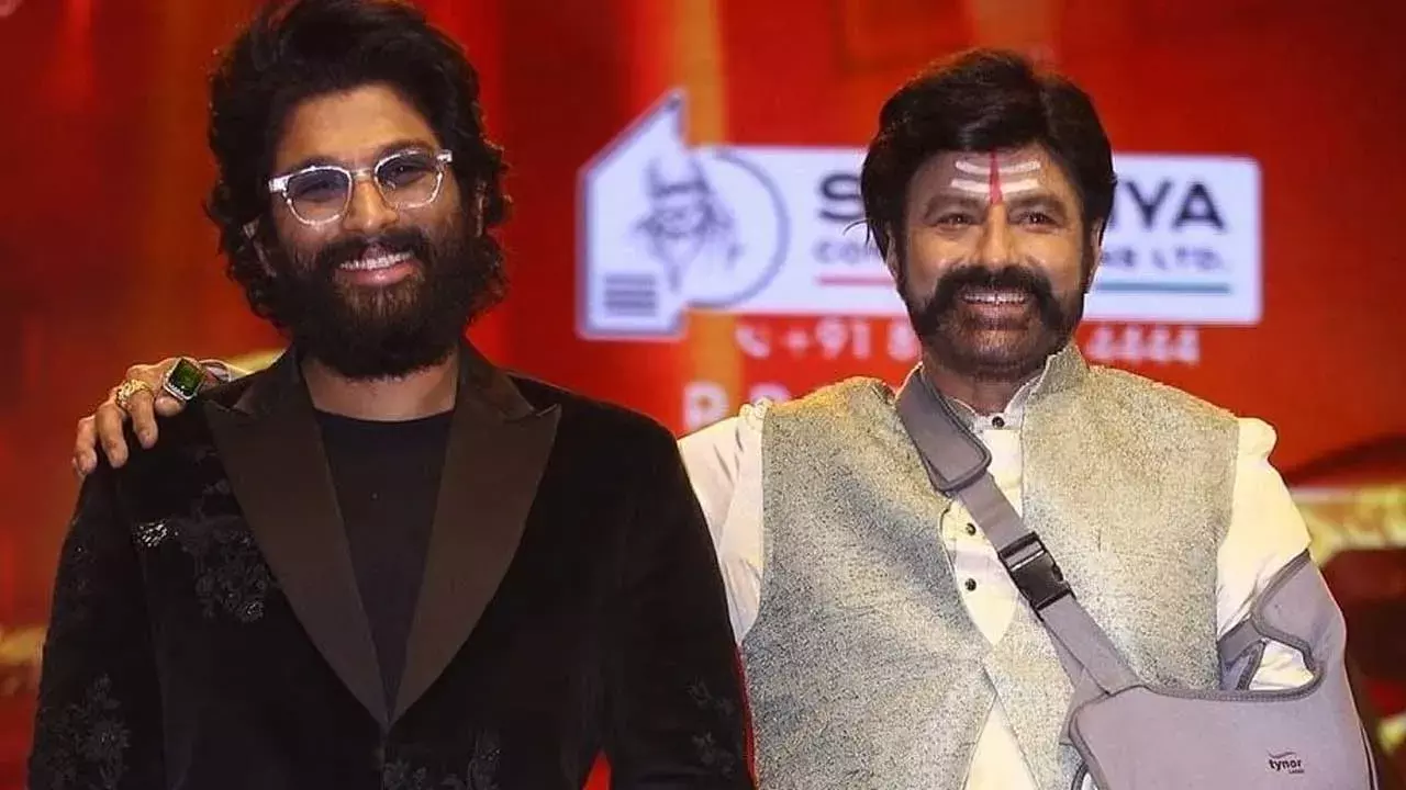 Balakrishna-Allu Arjun : బాలయ్యతో బన్నీ రచ్చ Balakrishna-Allu Arjun : బాలయ్యతో బన్నీ రచ్చ