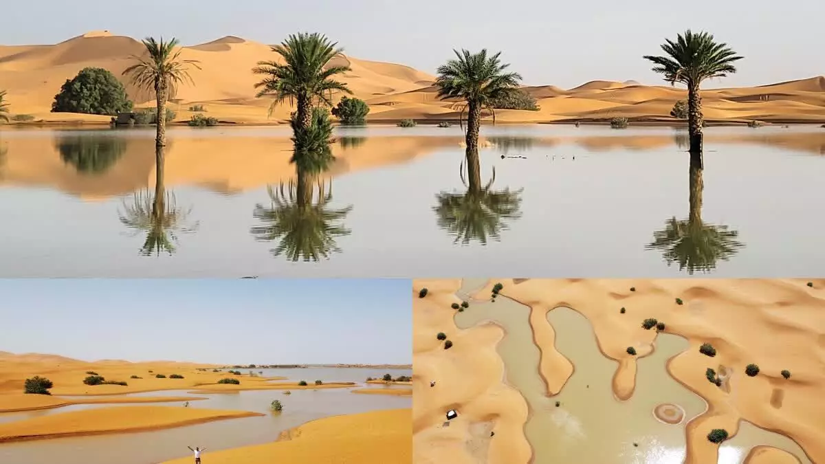 Sahara : సహారా ఎడారిలో వరదలు! Sahara : సహారా ఎడారిలో వరదలు!