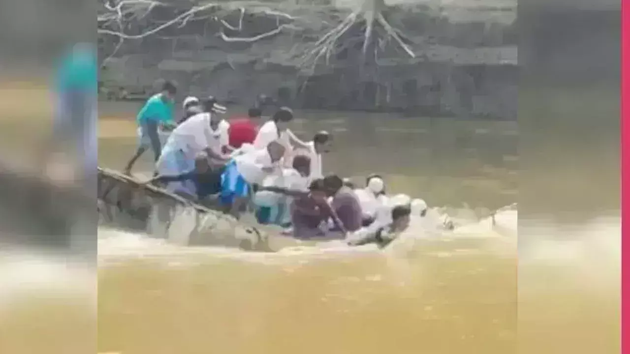 Bihar: తెప్పపై నది దాటుతుండగా ప్రమాదం..