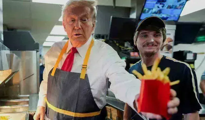 Donald Trump: మెక్డొనాల్డ్స్లో చెఫ్గా మారిన డొనాల్డ్ ట్రంప్ Donald Trump: మెక్డొనాల్డ్స్లో చెఫ్గా మారిన డొనాల్డ్ ట్రంప్