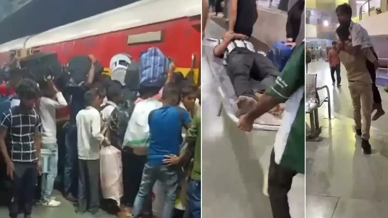 Mumbai : బాంద్రా రైల్వే స్టేషన్‌లో తొక్కిసలాట .. 9 మందికి గాయాలు