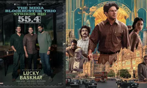 నాలుగు రోజుల్లోనే హాఫ్ సెంచరీ కొట్టిన లక్కీ భాస్కర్ నాలుగు రోజుల్లోనే హాఫ్ సెంచరీ కొట్టిన లక్కీ భాస్కర్