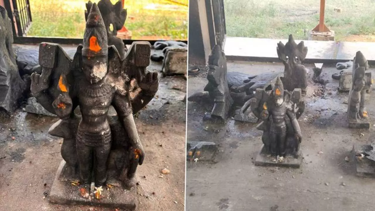 TG : శంషాబాద్ హనుమాన్ టెంపుల్ లో విగ్రహాలు ధ్వంసం TG : శంషాబాద్ హనుమాన్ టెంపుల్ లో విగ్రహాలు ధ్వంసం