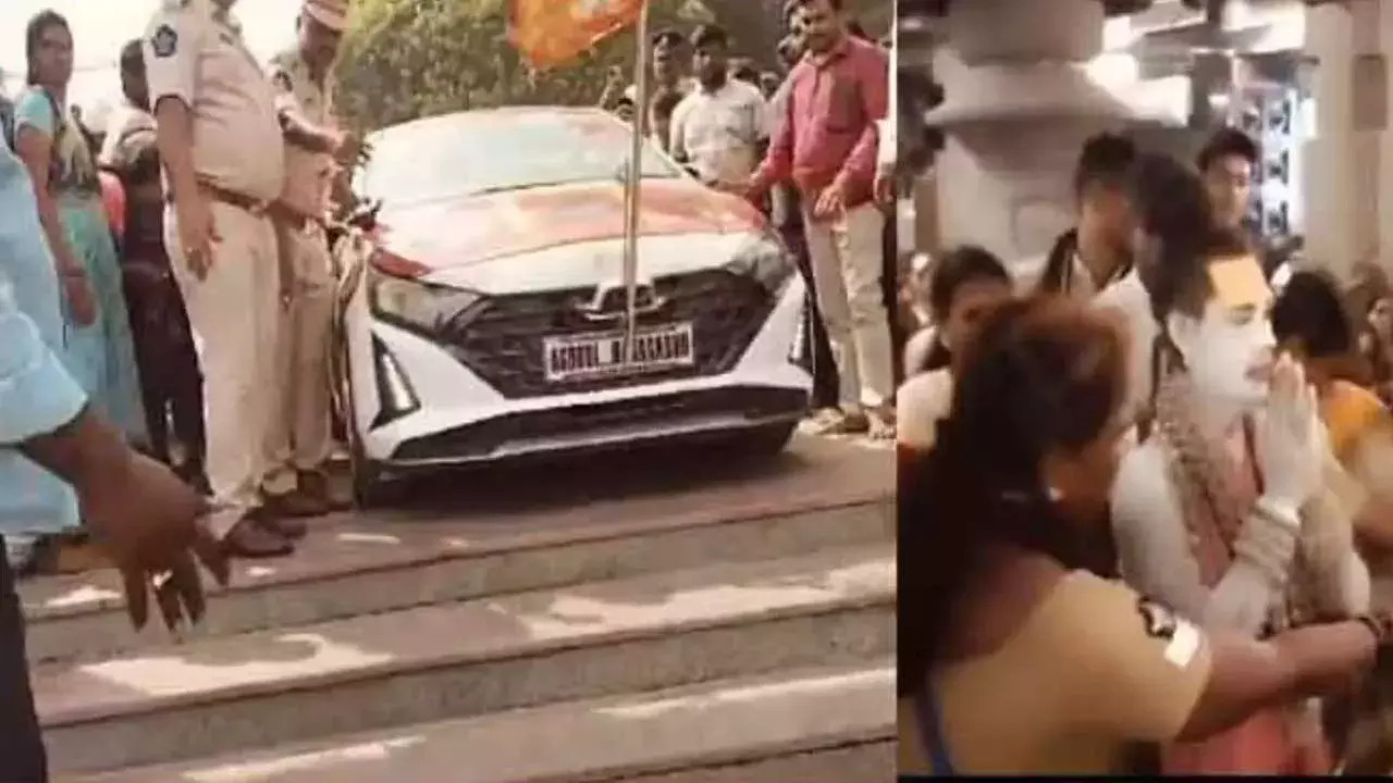 Aghori : శవయాత్రలో అఘోరీ హల్చల్.. బందోబస్తు మధ్య ఆలయాల సందర్శన