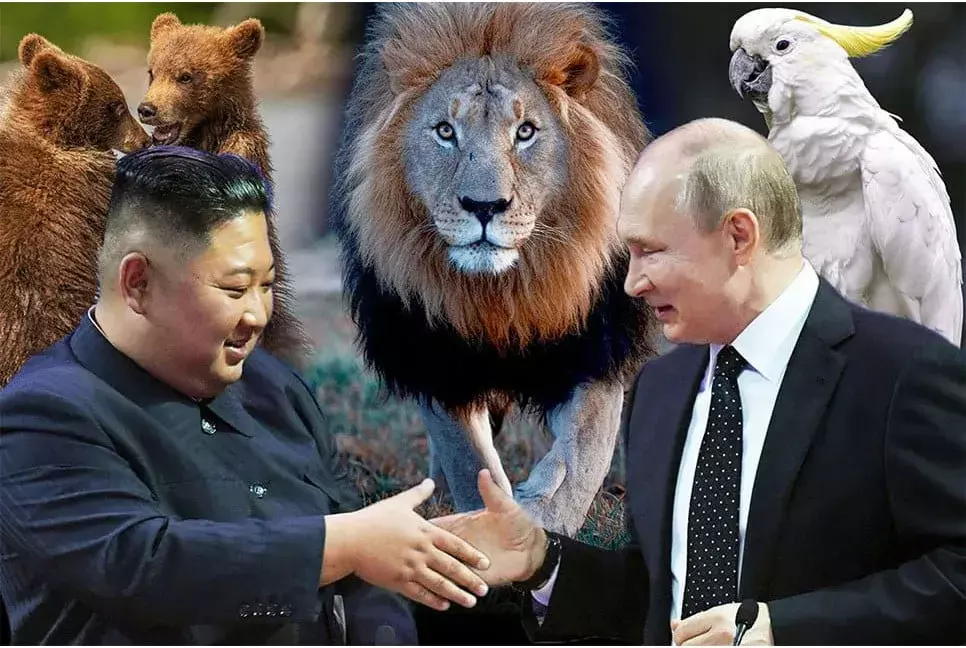 Putin-Kim:  కిమ్కు  సింహం, ఎలుగుబంట్లు, బర్రెలు పంపిన  పుతిన్ Putin-Kim:  కిమ్కు  సింహం, ఎలుగుబంట్లు, బర్రెలు పంపిన  పుతిన్