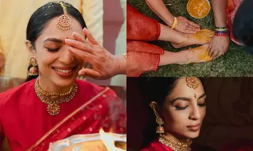 Shobhita Dhulipala : పెళ్లి కూతురైన శోభిత Shobhita Dhulipala : పెళ్లి కూతురైన శోభిత
