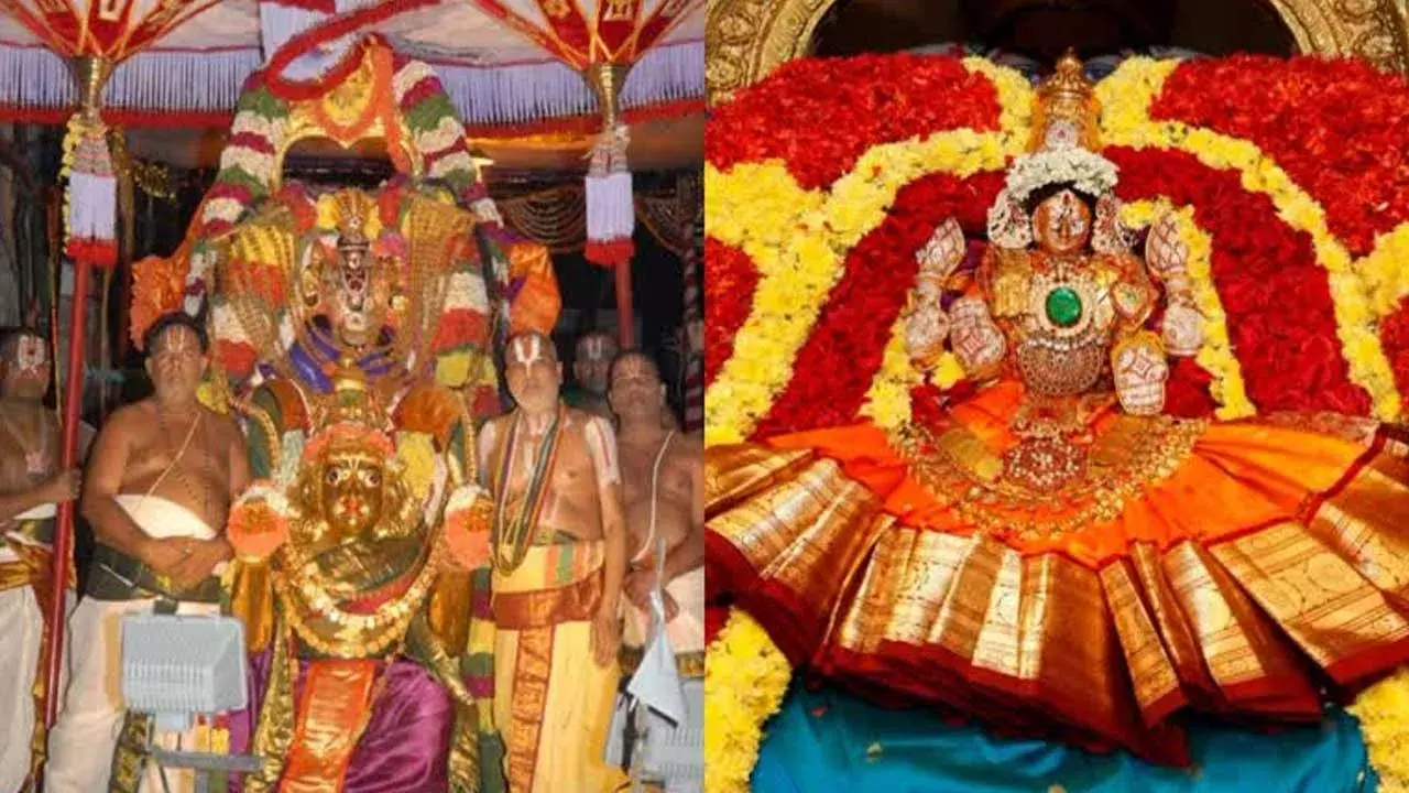 Tiruchanur Karthika Brahmotsav : తిరుచానూరులో గజవాహనంపై ఊరేగిన వైభోగం Tiruchanur Karthika Brahmotsav : తిరుచానూరులో గజవాహనంపై ఊరేగిన వైభోగం