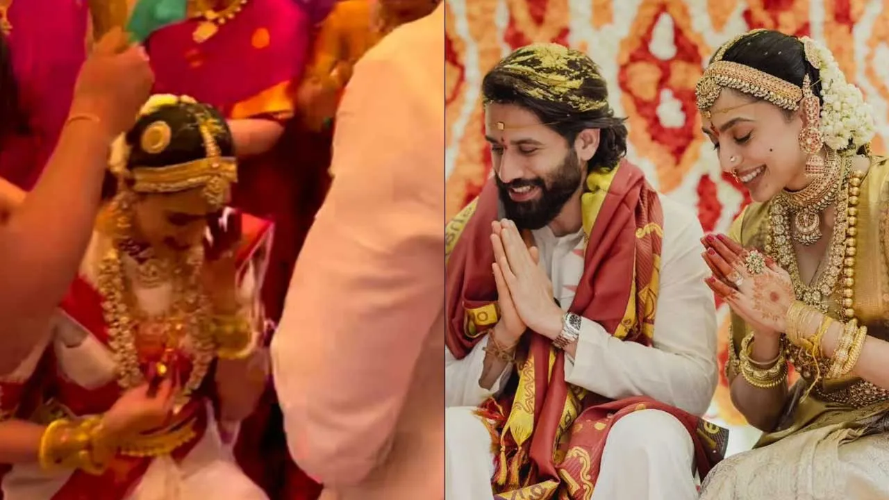 Naga Chaitanya and Shobhita wedding :  సన్నిహితుల మధ్య వైభవంగా నాగచైతన్య, శోభిత వివాహం Naga Chaitanya and Shobhita wedding :  సన్నిహితుల మధ్య వైభవంగా నాగచైతన్య, శోభిత వివాహం