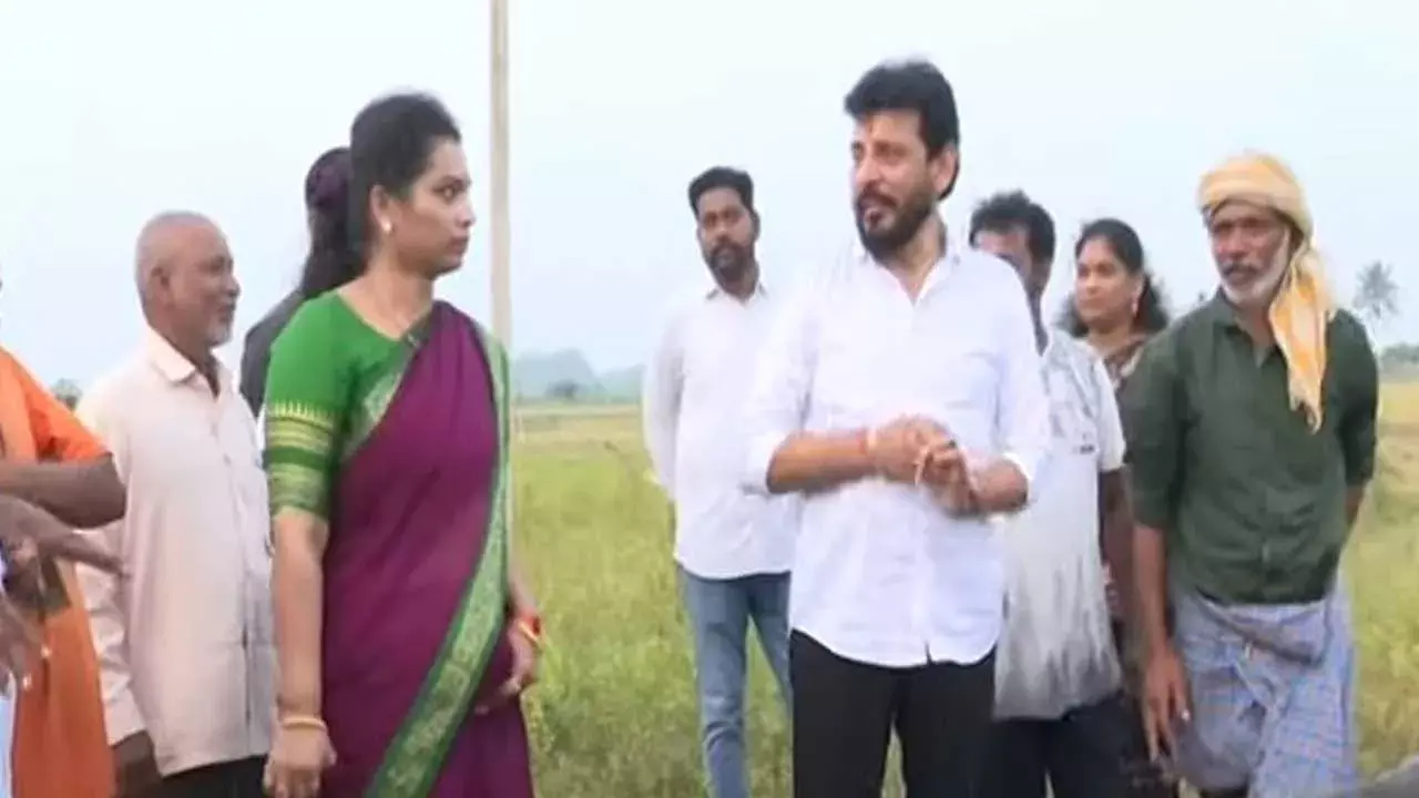 AP : పొలంబాట పట్టిన దివ్వెల మాధురి AP : పొలంబాట పట్టిన దివ్వెల మాధురి