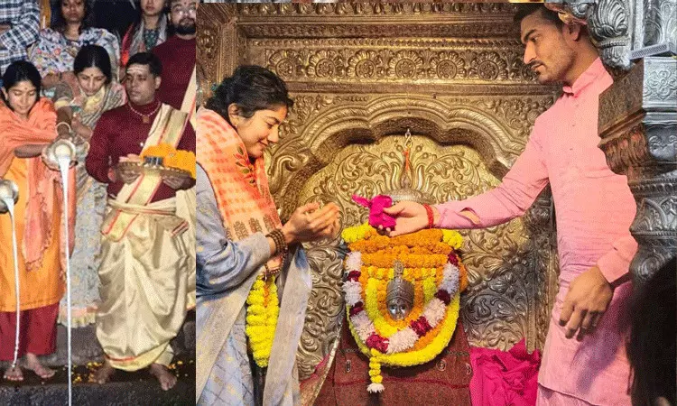 కాశీ విశ్వనాథ ఆలయాన్ని సందర్శించిన నటి సాయి పల్లవి.. కాశీ విశ్వనాథ ఆలయాన్ని సందర్శించిన నటి సాయి పల్లవి..