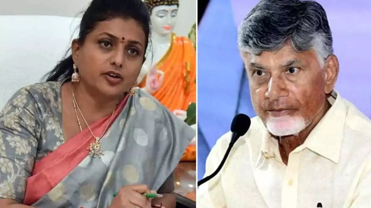 Andhra Pradesh : చంద్రబాబుపై రోజా కొత్త సెటైర్లు Andhra Pradesh : చంద్రబాబుపై రోజా కొత్త సెటైర్లు