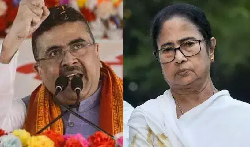 BJP: బీజేపీ అధికారం వస్తే మమతా బెనర్జీకి జైలు..సువేందు అధికారి BJP: బీజేపీ అధికారం వస్తే మమతా బెనర్జీకి జైలు..సువేందు అధికారి