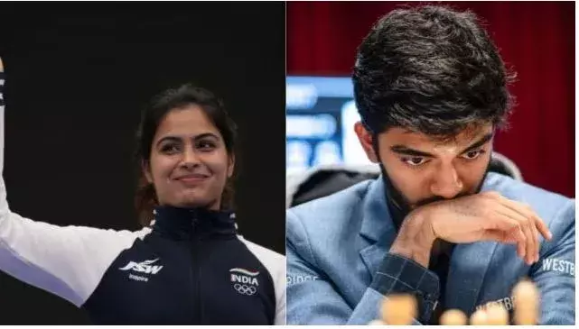 Khel Ratna: గుకేష్, మనుకు ఖేల్రత్న అవార్డులు Khel Ratna: గుకేష్, మనుకు ఖేల్రత్న అవార్డులు