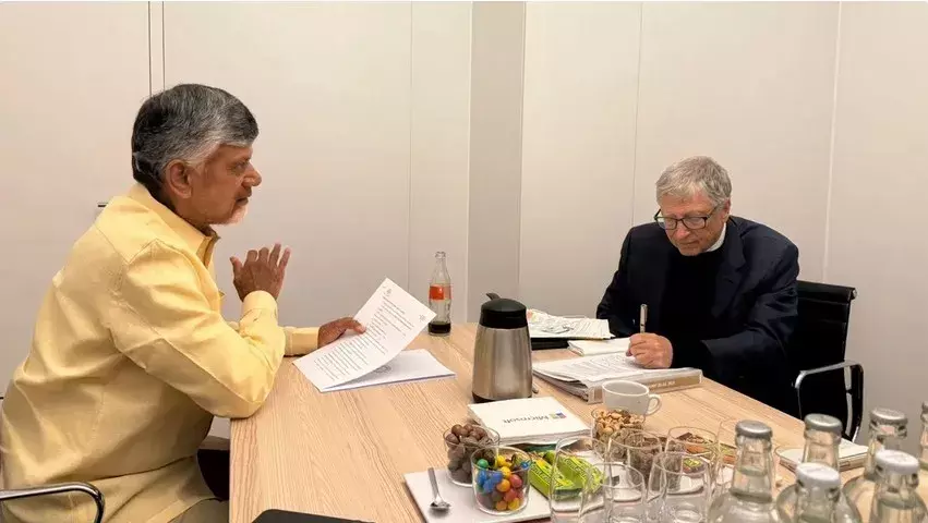 CBN: బిల్గేట్స్తో చంద్రబాబు భేటీ CBN: బిల్గేట్స్తో చంద్రబాబు భేటీ