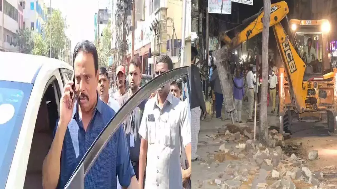MLA Dana Nagender : ఫుట్ పాత్ నిర్మాణాల కూల్చివేతలపై ఎమ్మెల్యే దానం ఫైర్ MLA Dana Nagender : ఫుట్ పాత్ నిర్మాణాల కూల్చివేతలపై ఎమ్మెల్యే దానం ఫైర్