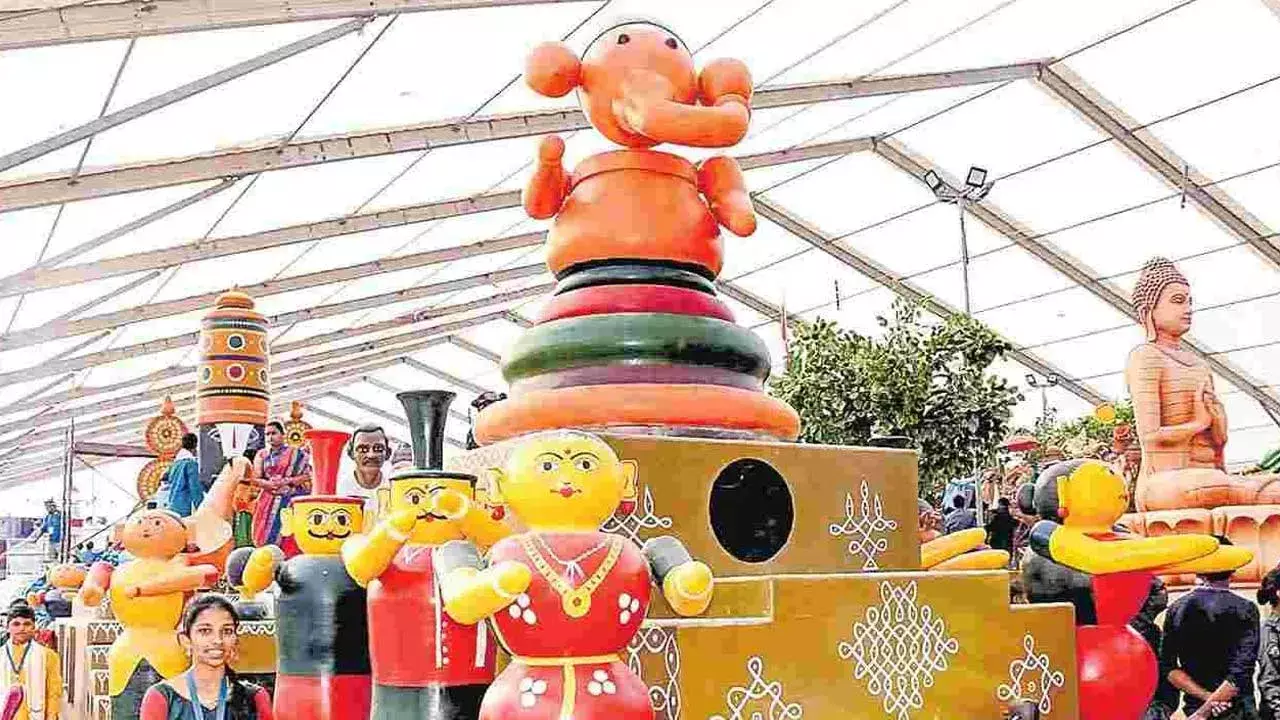 National Parade : గణతంత్ర పరేడ్లో ఏపీ శకటం National Parade : గణతంత్ర పరేడ్లో ఏపీ శకటం
