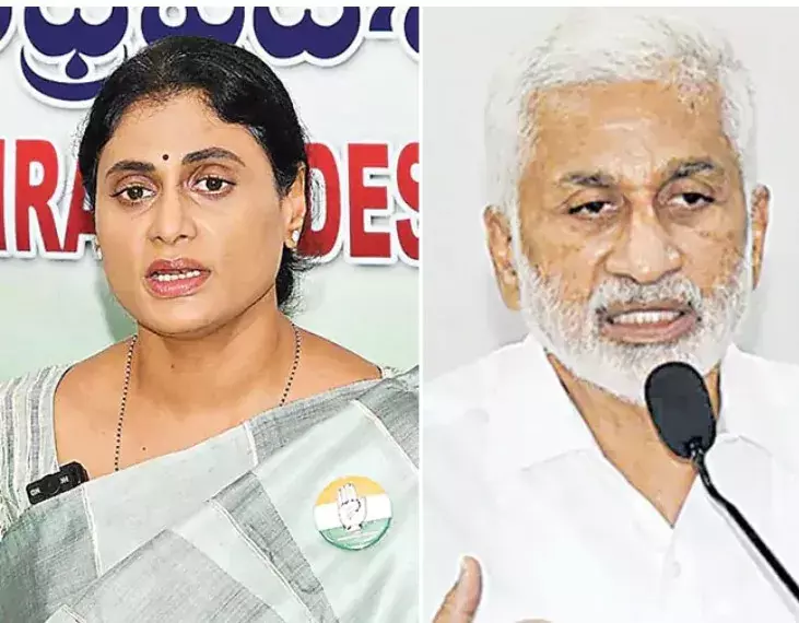 AP: షర్మిలతో విజయసాయిరెడ్డి రహస్య భేటీ.. ? AP: షర్మిలతో విజయసాయిరెడ్డి రహస్య భేటీ.. ?