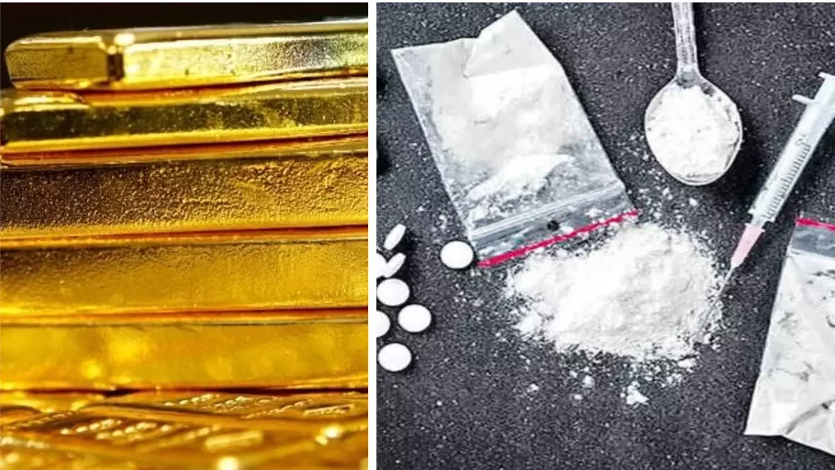 Prohibited Drugs : ముంబాయి అంతర్జాతీయ విమానాశ్రయంలో డ్రగ్స్, బంగారం, వజ్రాలు స్వాధీనం Prohibited Drugs : ముంబాయి అంతర్జాతీయ విమానాశ్రయంలో డ్రగ్స్, బంగారం, వజ్రాలు స్వాధీనం