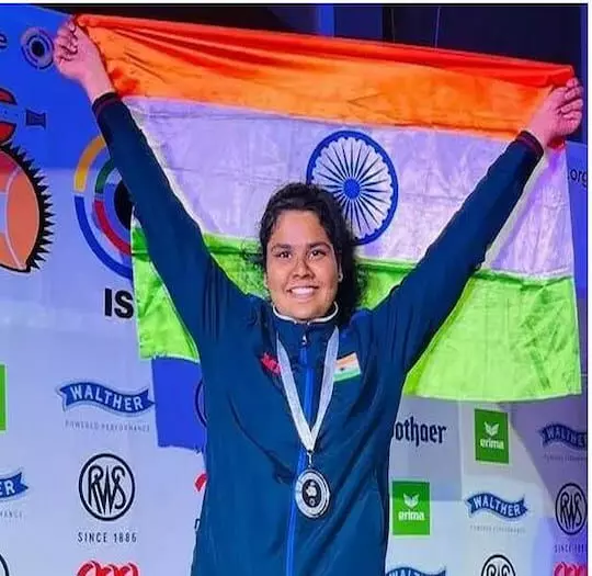 NATIONAL GAMES: జాతీయ క్రీడల్లో సత్తా చాటిన తెలంగాణ అమ్మాయి NATIONAL GAMES: జాతీయ క్రీడల్లో సత్తా చాటిన తెలంగాణ అమ్మాయి