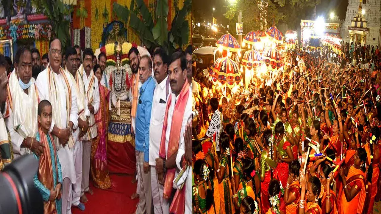 Jadala Ramalingeswara Temple :  కన్నుల పండువగా జడల రామలింగేశ్వరుని కల్యాణం Jadala Ramalingeswara Temple :  కన్నుల పండువగా జడల రామలింగేశ్వరుని కల్యాణం