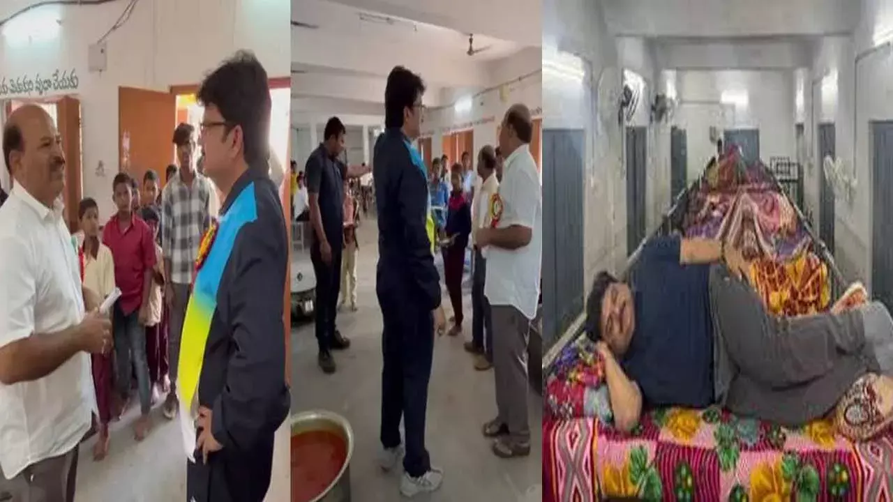 Collector Hanumantha Rao : బాయ్స్ వెల్ఫేర్ హాస్టల్లో రాత్రి బసచేసిన కలెక్టర్ Collector Hanumantha Rao : బాయ్స్ వెల్ఫేర్ హాస్టల్లో రాత్రి బసచేసిన కలెక్టర్