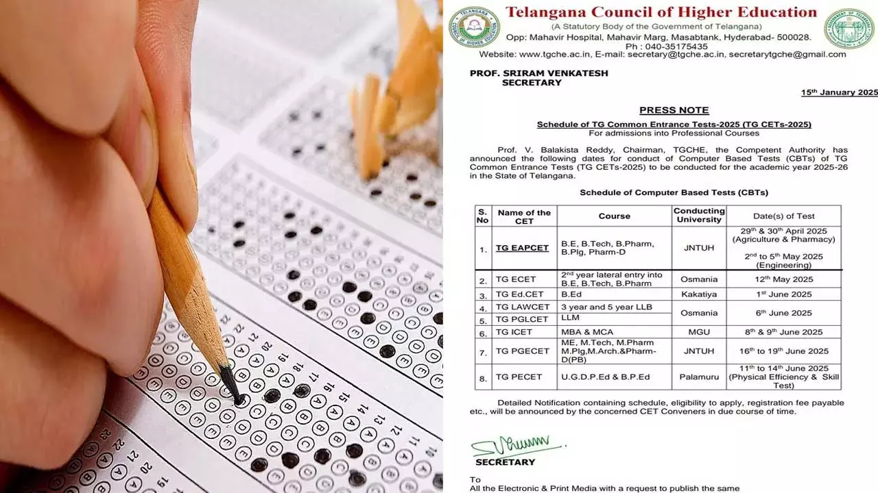 TG : ఎంట్రన్స్ అలర్ట్.. జూన్ ఫస్ట్ తేదీన ఎడ్ సెట్ TG : ఎంట్రన్స్ అలర్ట్.. జూన్ ఫస్ట్ తేదీన ఎడ్ సెట్