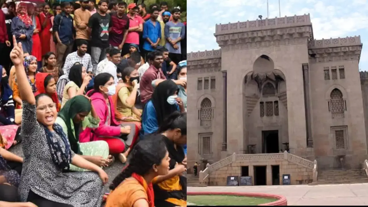 Osmania PG Students : ఓయూలో నిరసనలు.. రోడ్డెక్కిన పీజీ స్టూడెంట్స్ Osmania PG Students : ఓయూలో నిరసనలు.. రోడ్డెక్కిన పీజీ స్టూడెంట్స్