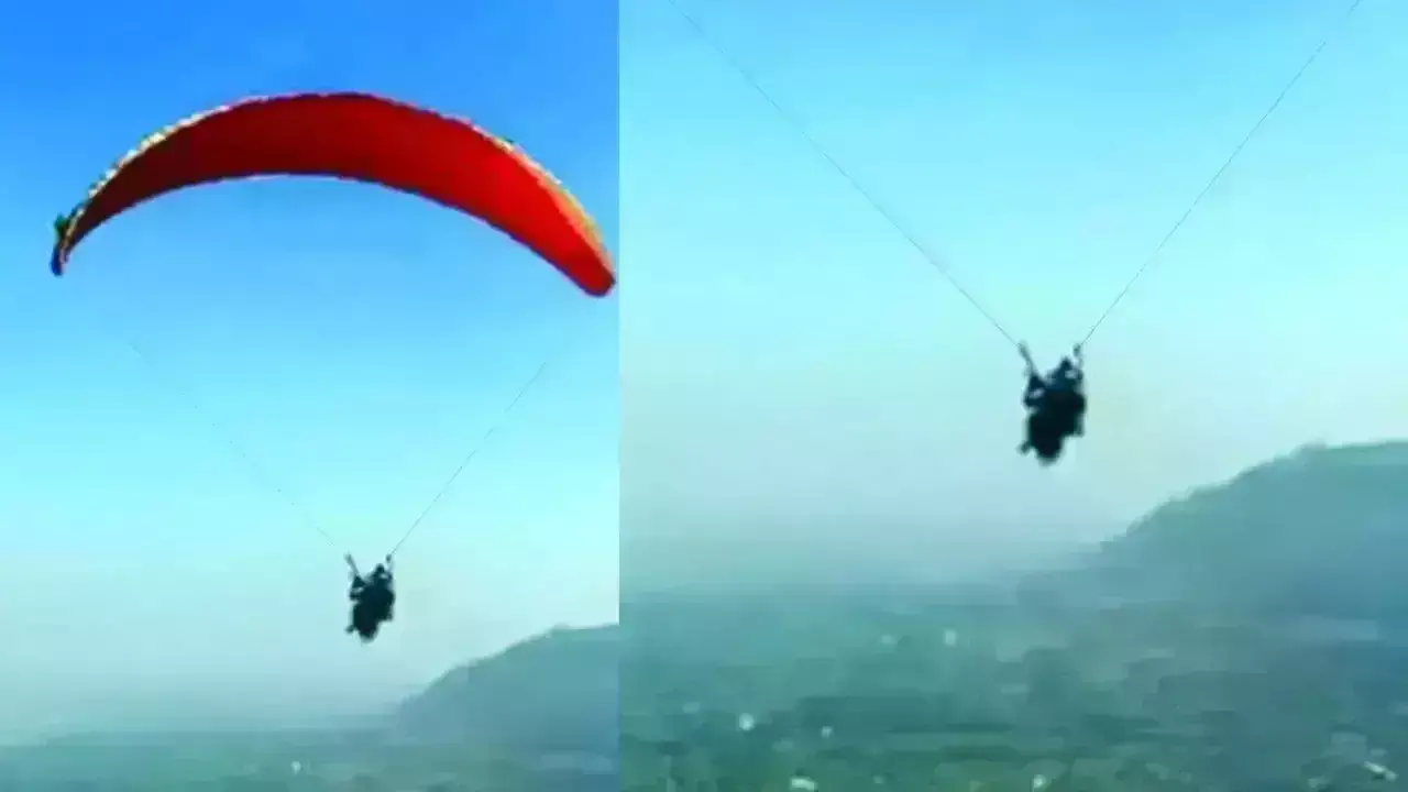 Student Paraglides: పారాగ్లైడింగ్ ద్వారా ఎక్సామ్  సెంటర్‌కు..