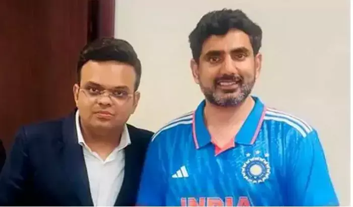 AP: ఐసీసీ ఛైర్మన్తో నారా లోకేశ్ భేటీ AP: ఐసీసీ ఛైర్మన్తో నారా లోకేశ్ భేటీ