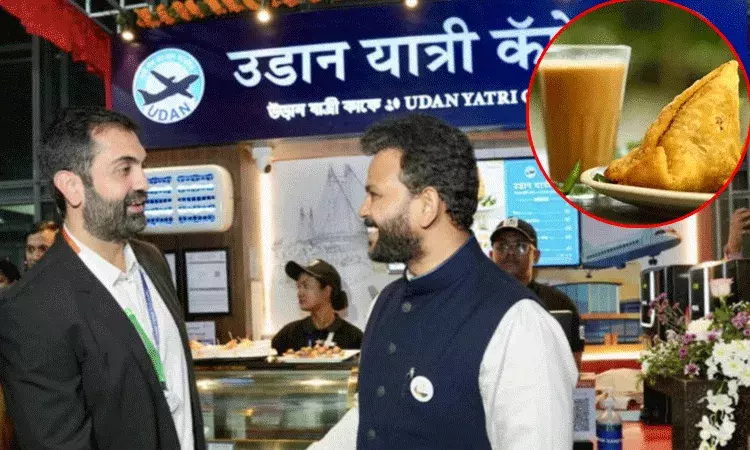 చెన్నై విమానాశ్రయంలో ఉడాన్ యాత్రి కేఫ్ ప్రారంభం .. రూ.10కి టీ, రూ.20కి సమోసా