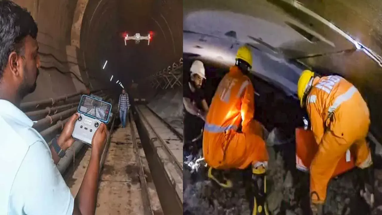 SLBC Tunnel : ఆచూకీ దొరికింది.. 4 అడుగుల దూరంలో బాడీలు?