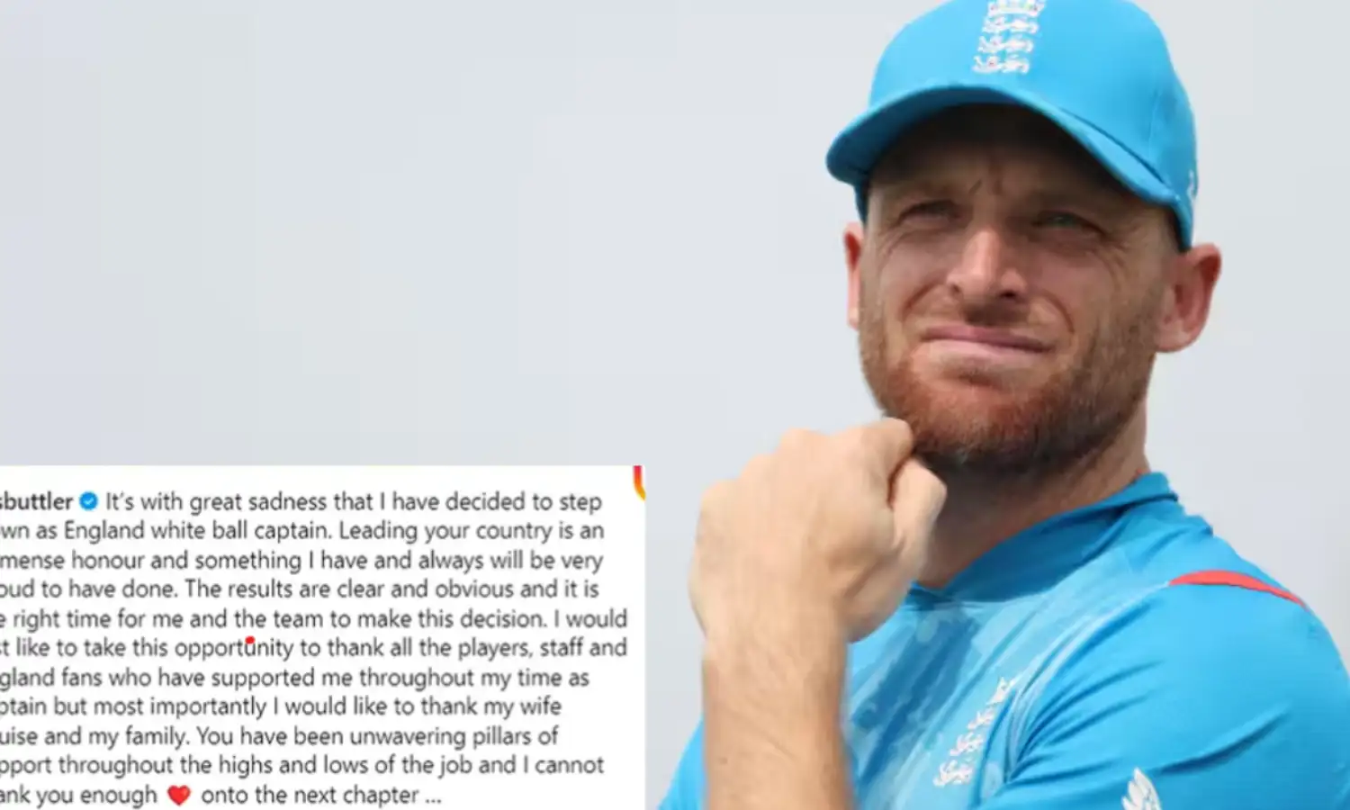 Cricket : తీవ్రమైన బాధతో దిగిపోతున్నా.. బట్లర్ ఎమోషనల్ పోస్ట్ Cricket : తీవ్రమైన బాధతో దిగిపోతున్నా.. బట్లర్ ఎమోషనల్ పోస్ట్