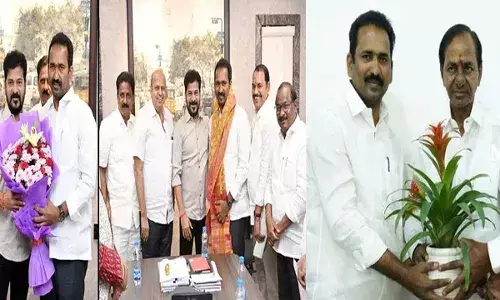 TG : ముందు కేసీఆర్.. తర్వాత రేవంత్.. ఎమ్మెల్సీ శ్రీపాల్ రెడ్డి వరుస భేటీలు TG : ముందు కేసీఆర్.. తర్వాత రేవంత్.. ఎమ్మెల్సీ శ్రీపాల్ రెడ్డి వరుస భేటీలు