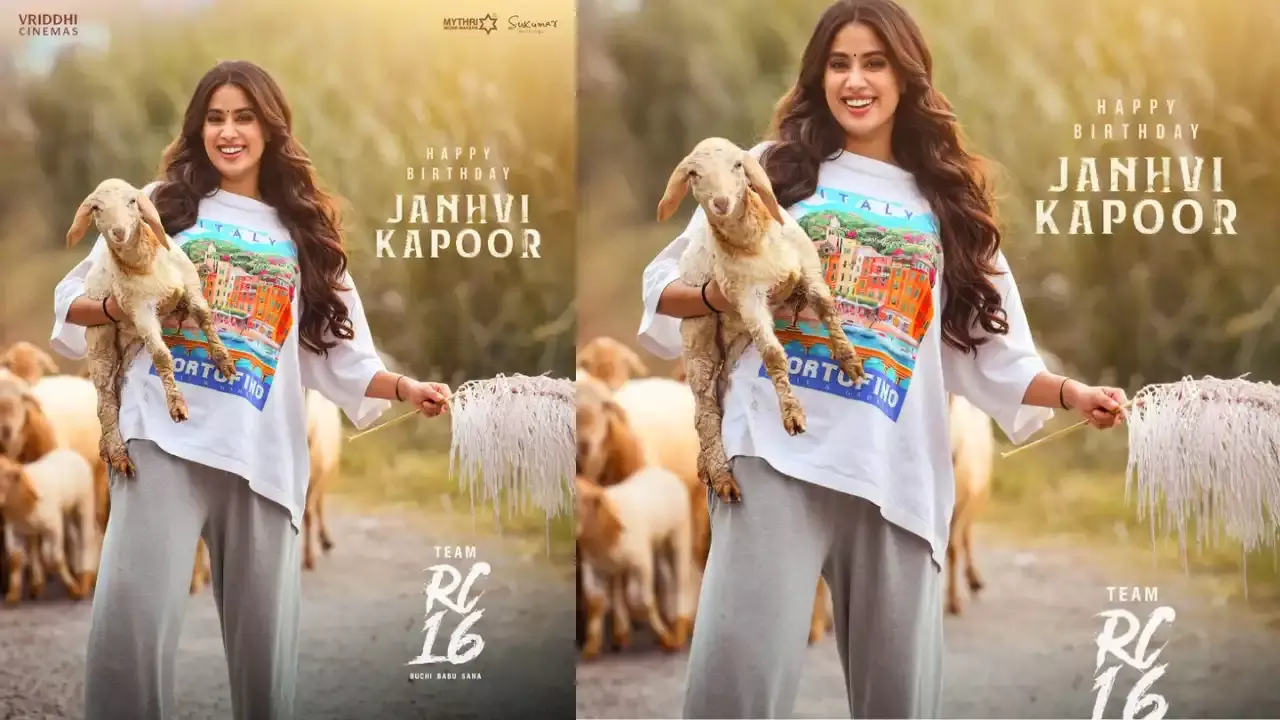 RC16 :  రామ్ చరణ్ మూవీ నుంచి జాన్వీ కోసం స్పెషల్ బర్త్ డే పోస్టర్ RC16 :  రామ్ చరణ్ మూవీ నుంచి జాన్వీ కోసం స్పెషల్ బర్త్ డే పోస్టర్