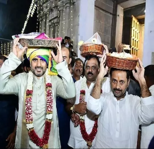 LOKESH: సొంత నిధులతో అన్నదాన సత్రం నిర్మిస్తా LOKESH: సొంత నిధులతో అన్నదాన సత్రం నిర్మిస్తా