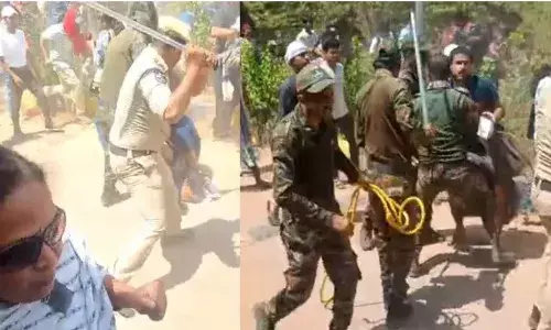 HCU: విద్యార్థులపై విరిగిన లాఠీ