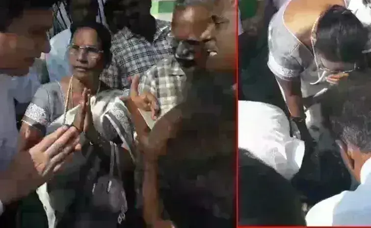 AP: కాళ్ల మీద పడి క్షమాపణ అడిగిన కలెక్టర్