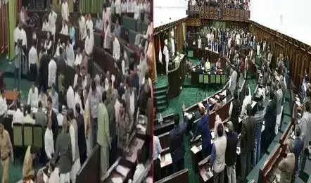Jammu and Kashmir: జమ్ముకాశ్మీర్‌ అసెంబ్లీలో గందరగోళం .. వక్ఫ్ బిల్లు కాపీలను చింపేసిన ఎన్‌సి ఎమ్మెల్యేలు