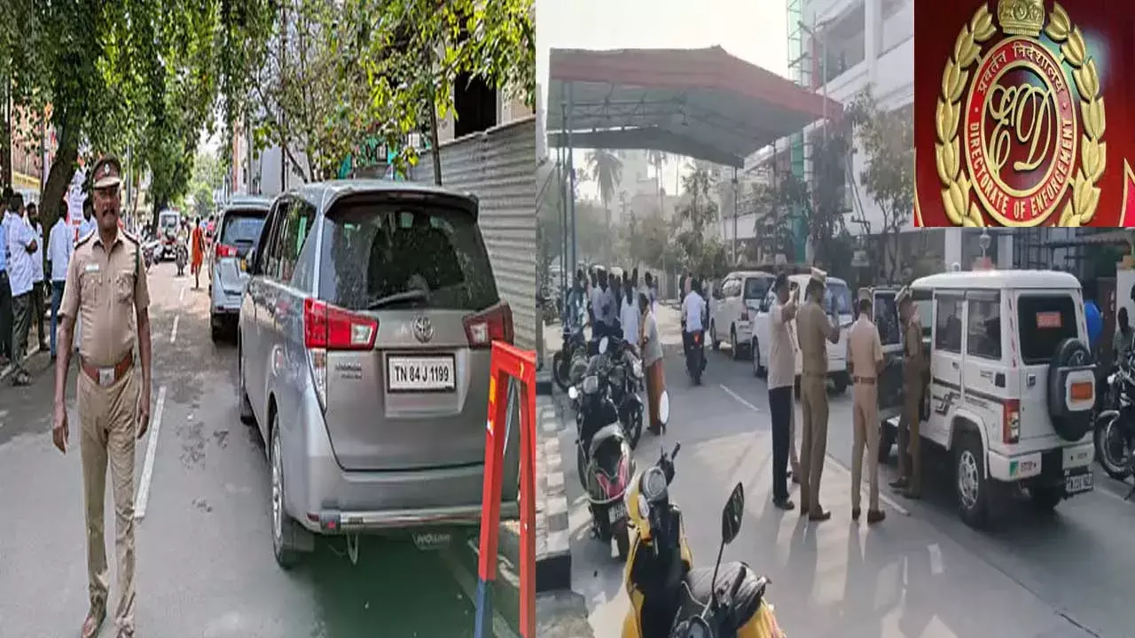 ED Raids : చెన్నైలో డీఎంకే మంత్రి, నేతల ఇళ్లలో ఈడీ సోదాలు ED Raids : చెన్నైలో డీఎంకే మంత్రి, నేతల ఇళ్లలో ఈడీ సోదాలు