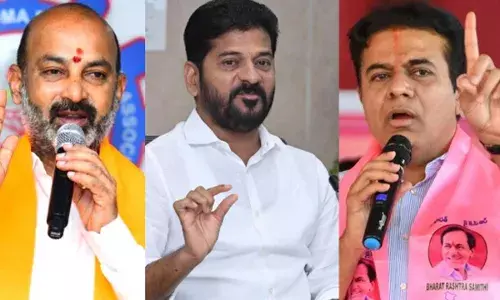 Bandi Sanjay : రేవంత్, కేటీఆర్ మంచి ఫ్రెండ్స్ : బండి సంజయ్ Bandi Sanjay : రేవంత్, కేటీఆర్ మంచి ఫ్రెండ్స్ : బండి సంజయ్