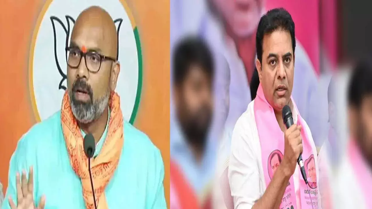 BJP MP Dharmapuri : పేరు చెప్పడానికి భయమెందుకు కేటీఆర్ ? : ఎంపీ ధర్మపురి అర్వింద్ BJP MP Dharmapuri : పేరు చెప్పడానికి భయమెందుకు కేటీఆర్ ? : ఎంపీ ధర్మపురి అర్వింద్