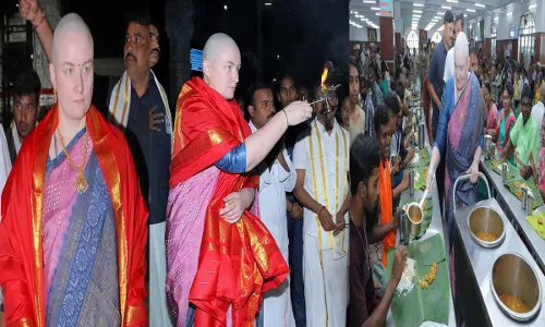 Anna Lezinova : శ్రీవారి సేవలో అన్నా లెజినోవా Anna Lezinova : శ్రీవారి సేవలో అన్నా లెజినోవా