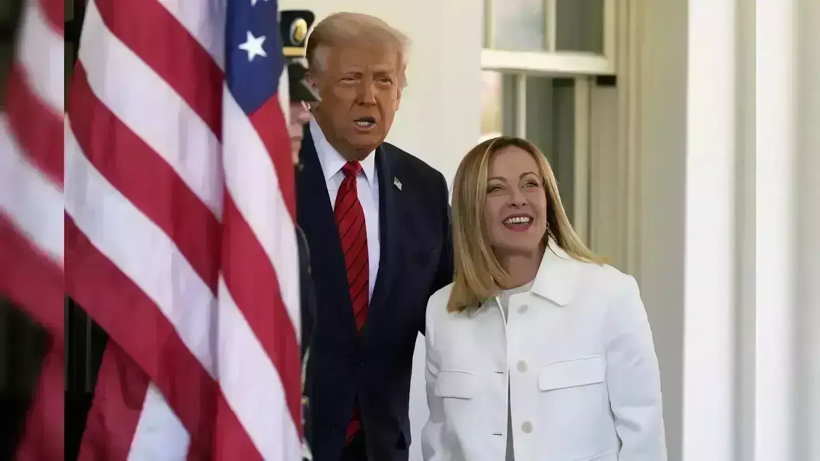 Trump-Meloni: ట్రంప్తో మెలోనీ భేటీ Trump-Meloni: ట్రంప్తో మెలోనీ భేటీ