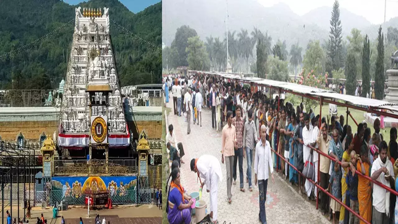 Tirumala : తిరుమలలో భక్తులు రద్దీ…. 18 గంటల సమయం