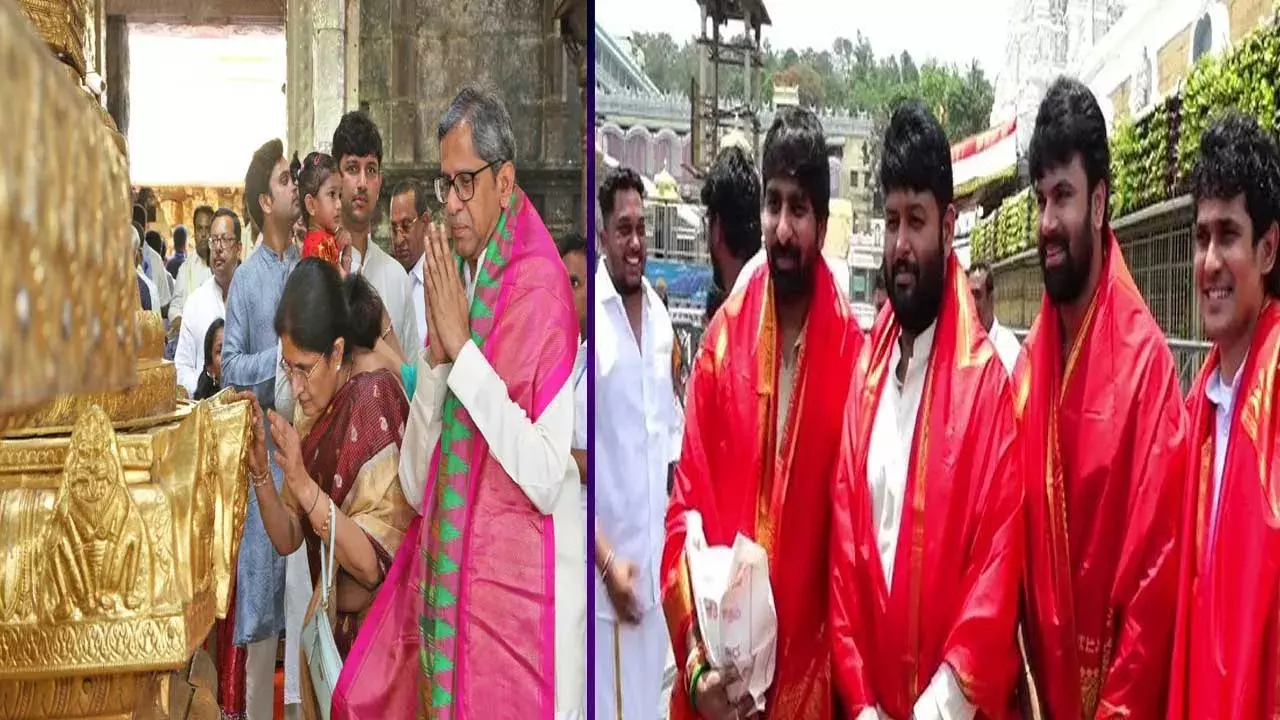 TTD : శ్రీవారి సేవలో సినీ ప్రముఖులు TTD : శ్రీవారి సేవలో సినీ ప్రముఖులు