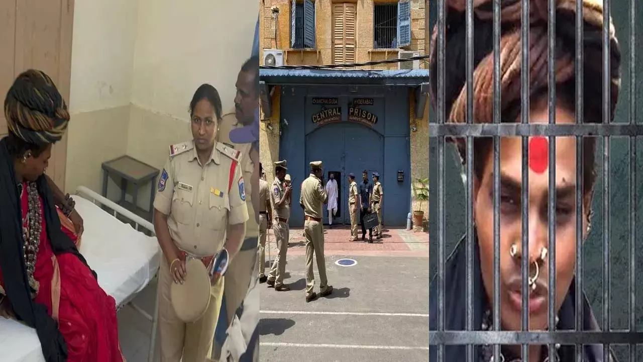 Aghori : జైలులో శ్రీ వర్షిణి కోసం పరితపిస్తున్న అఘోరి Aghori : జైలులో శ్రీ వర్షిణి కోసం పరితపిస్తున్న అఘోరి