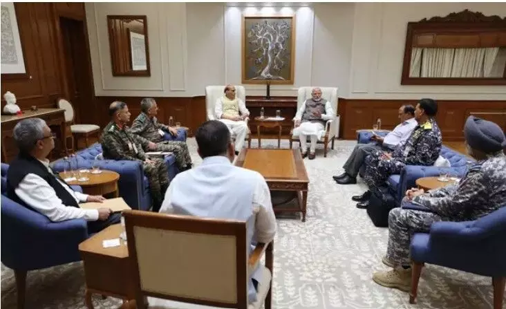 PM MEETS: ప్రధాని మోదీ వరుస సమీక్షలు PM MEETS: ప్రధాని మోదీ వరుస సమీక్షలు